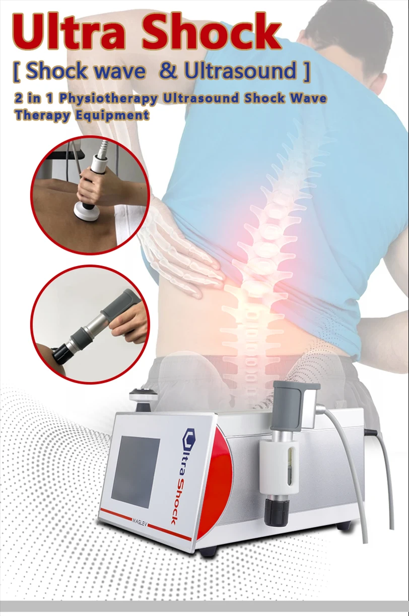 2021 New design 2 in 1 ultrashock ultrasound and pneumatic ed shock wave therapy for erectile dysfunction pain treatment