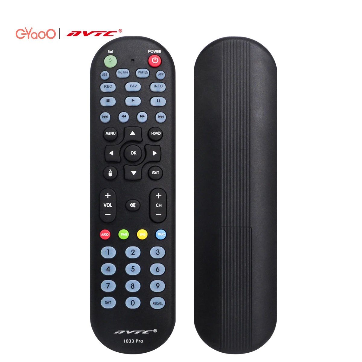 

NVTC HD-1033PRO Model Black Universal Smart TV Box Remote Control For DVB HD BOX