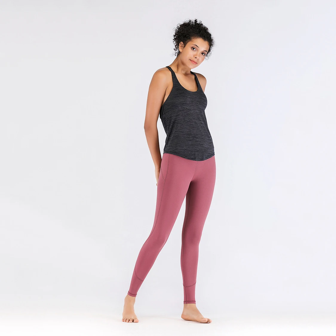 

New product Summer sports vest women's long loose sling yoga clothes running bra fitness clothes wear T shirt