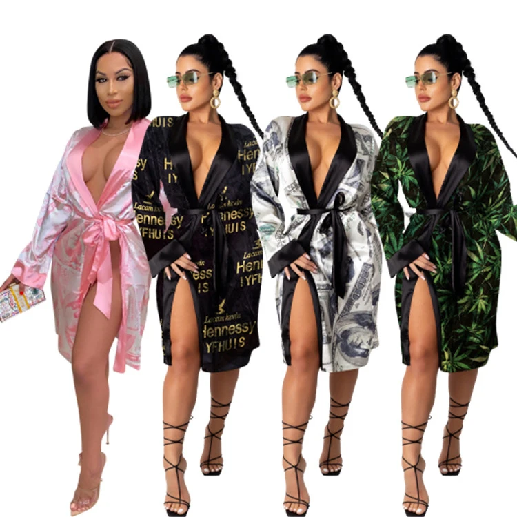 

Nightwear customize plus size satin sleepwear private label home essential robes pajamas spa robes dressing gown