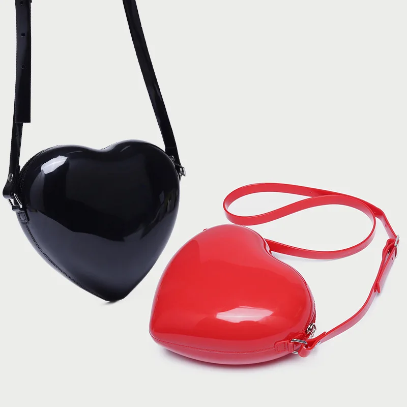 

2021 Shenglu heart shaped jelly purse cross body bags summer pvc beach handbags jelly shoulder bags, Accept custom made