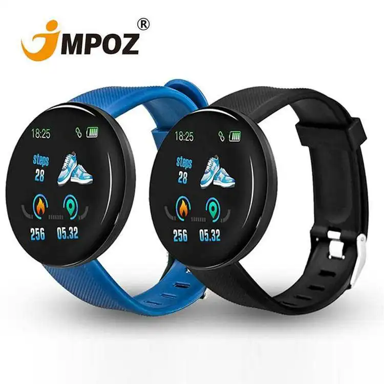 

Manufacturers Heart Rate Blood Pressure Color Screen Waterproof Sport Wristband Fitness Tracker Smart Watch D18 Smart Bracelet