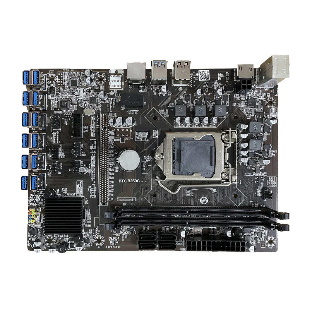 

Hot Selling 12 Graphics Cards motherboard B250C V1.0 12P 1X with Intel B250 B250C PCH Chipset