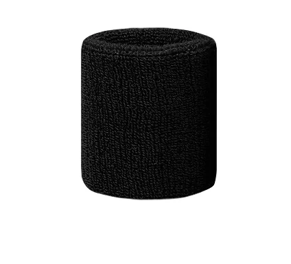 

Sweat-absorbing towel wrist protector fitness running basketball cotton sports customization, Black