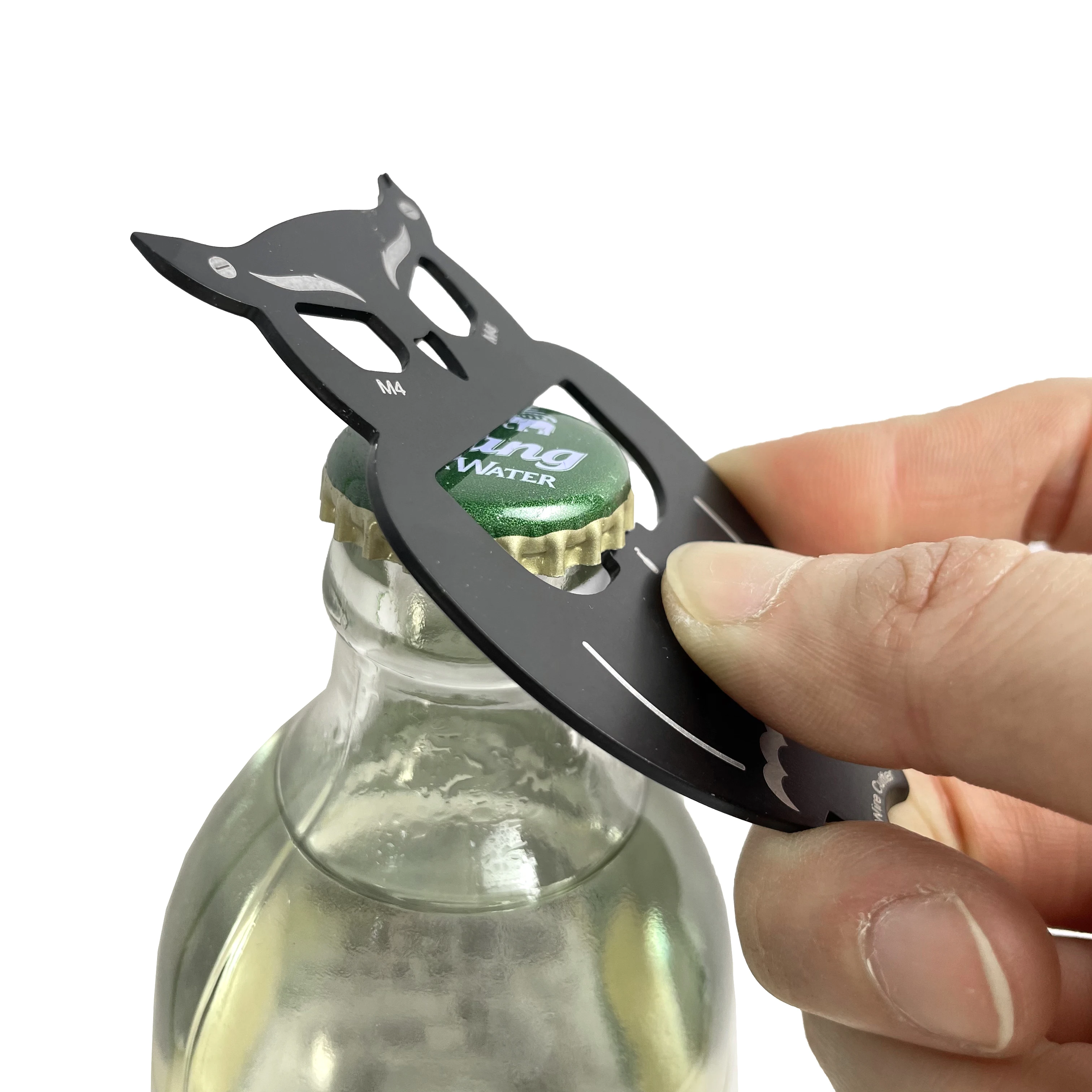 

New Design Portable Stainless Steel Owl Shape Multi Function Tool Card Bottle Opener