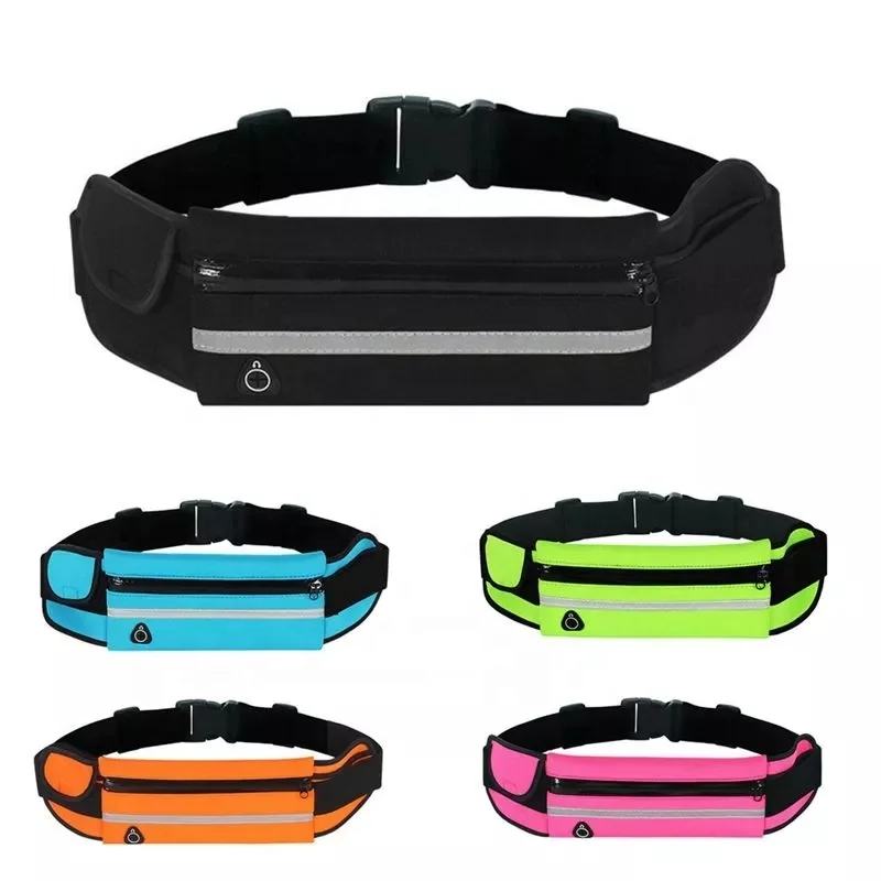 

Waterproof Running Waist Bag Outdoor Sports Running Belt Bags Women for Phone Jogging Bags for Women Men Lady, As pic
