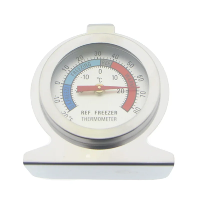 

Kitchen Freezer Thermometer Stainless Steel Refrigerator Thermometer