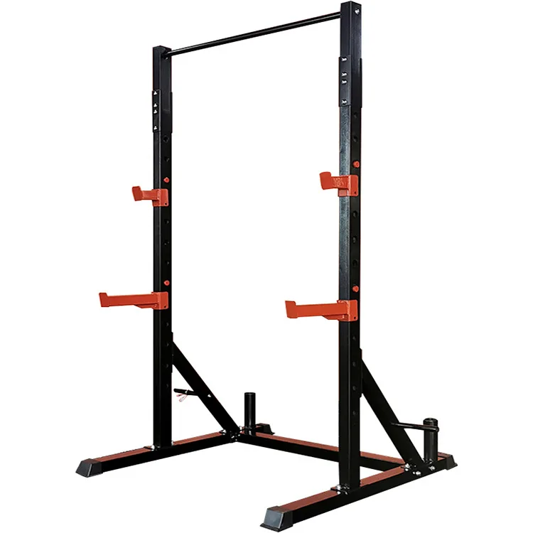 

2021 Home Gym Multi-functional Squat Rack Barbell Adjustable Weight Bench Station Heavy Duty Squat, Black