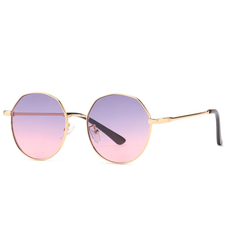 

Shades Women Designer Retro Womens Trendy for Men Round Rimless Sunglasses