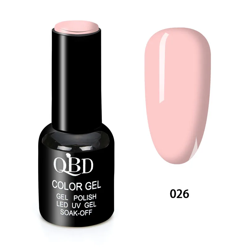 

QBD wholesale nails salon Semi-Permanent uv nail Gel Polish Soak Off UV LED gel nail polish, 026