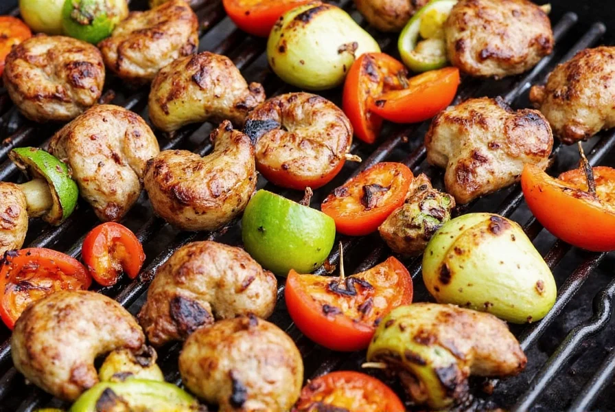 Colorful grilled vegetable platter