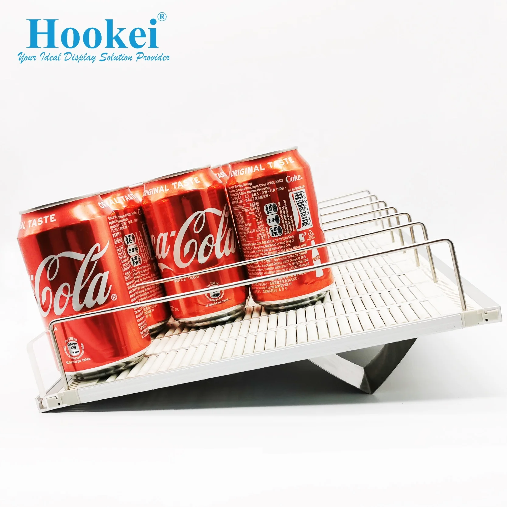 

Popular Beverage Cooler Gravity Feed Shelf Roller Glide System Drink Bottle Shelf Pusher