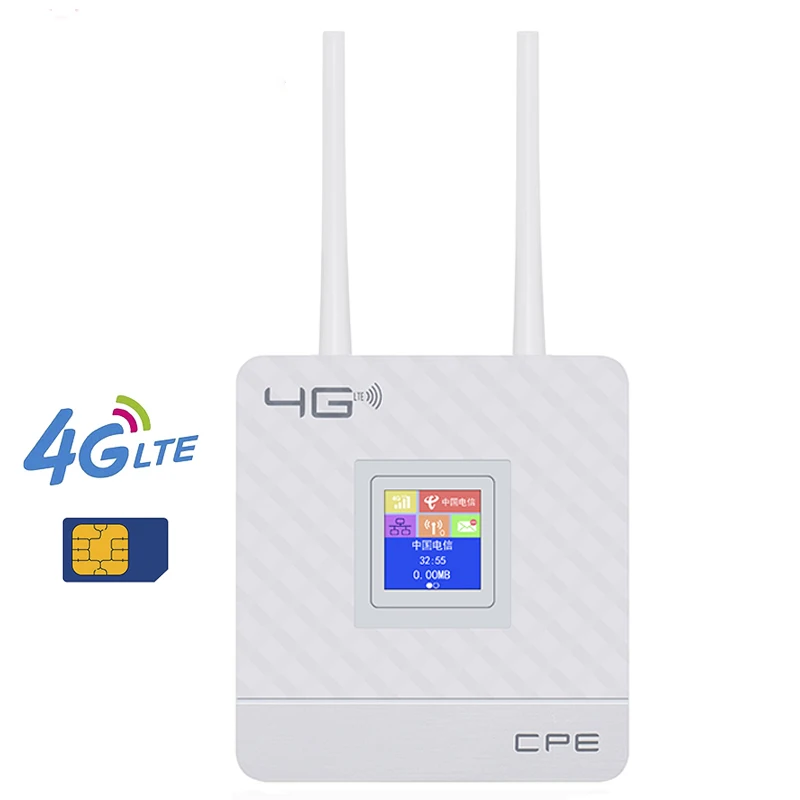 

High Speed Portable Wireless Sim Card Slot Wifi Unlocked Broadband Para Exterior Pocket Wifi Universal Antenna Mobile 4G Router