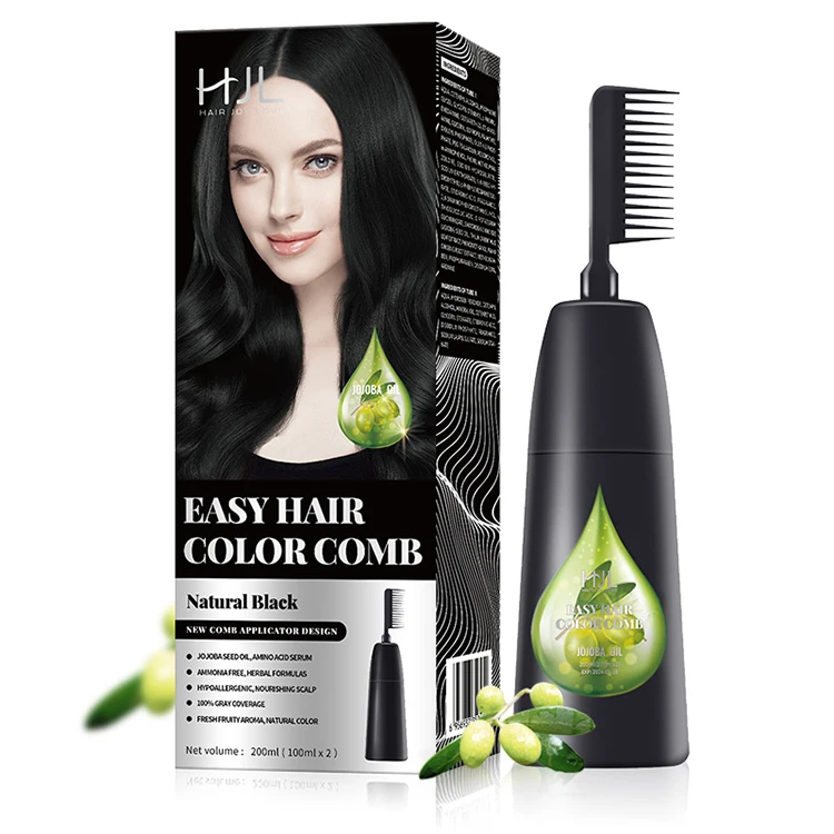 

200Ml 100% grey coverage no stimulation hair colors long lasting natural permanent hair color dye