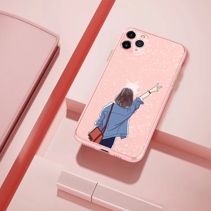 

Fashion Glitter Pattern Phone Case For Iphone 11 Anti Fall Phone Cover