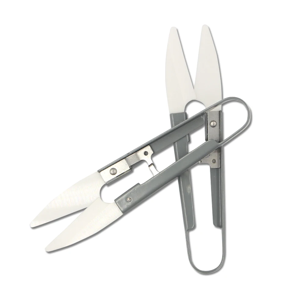 

Selco Fishing Line cutter Tools Ceramic Cross stitch Scissors Thread Head sewing Embroidery Tailor Ushaped mini Ceramic Scissors