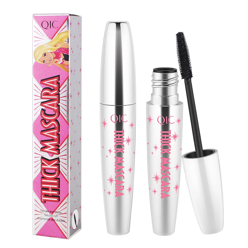 

QIC Long Lasting Think Eyelash Hair Mascara 4D Fiber Mascara Gel, Black