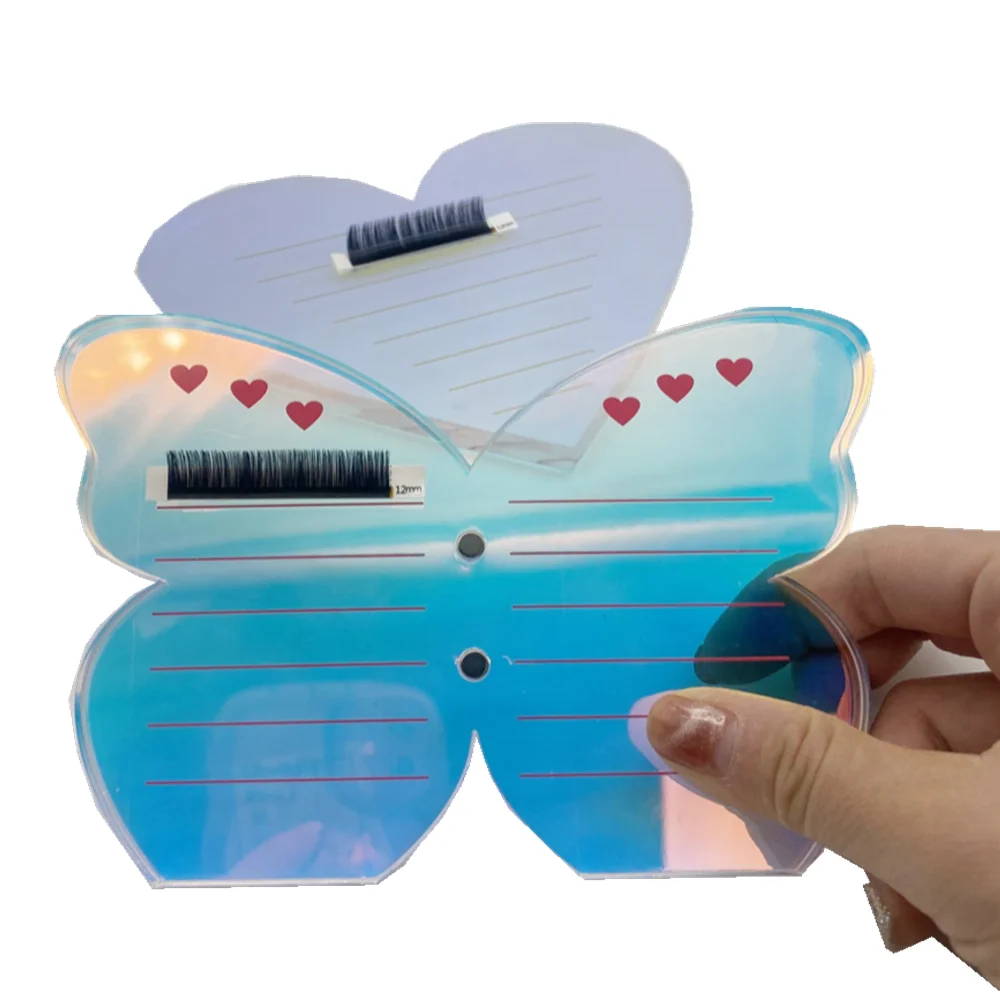 

2023 new style acrylic lash holder pallet private label eyelash tray lash tiles