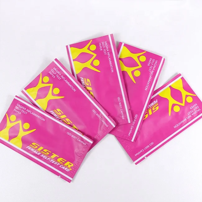 

Hot Selling Women PH Strips Test Vaginal Wellness Female Self Test Card Vaginal PH Test Strips