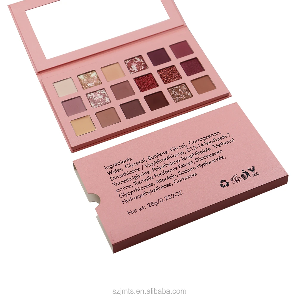 

Private label make your own 18 colors eyeshadow palette high pigment long lasting color earth and tone matte eyeshado