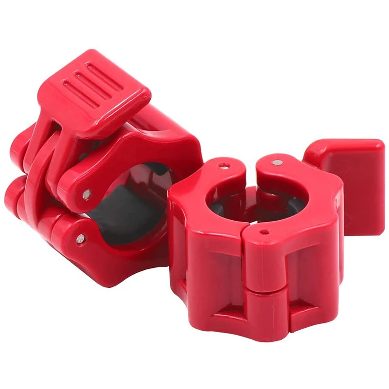 

Heavy Duty Olimpic Flexible Color Quick Smooth Clamp Lock Release Clips Nylon Weightlifting Custom 50Mm Clamp Barbell Collar, Red, black, green blue or custom color