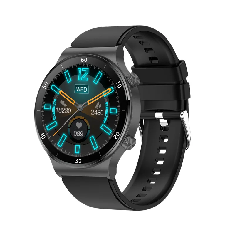 

2021 Amazon full touch screen S6 Pro Smart Watch body temperature reloj inteligente bracelet for adult, Black silver