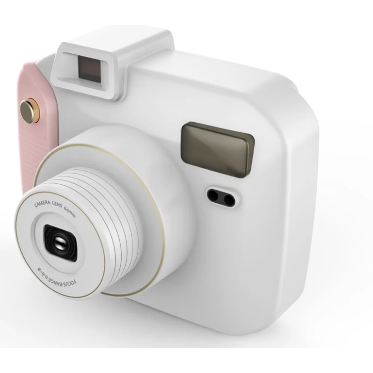 
New Selfie Shooting Instant Camera with Flash & 5 Lighting Modes, Compatible with Instant Mini Film, Blue/Pink 