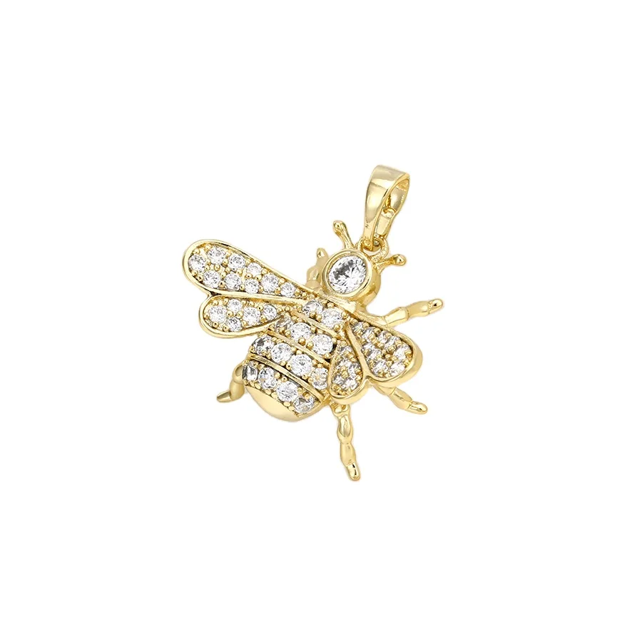 

Pendant-07 xuping wholesale fashion 14k gold color bee pendant charming stone designs cute jewelry