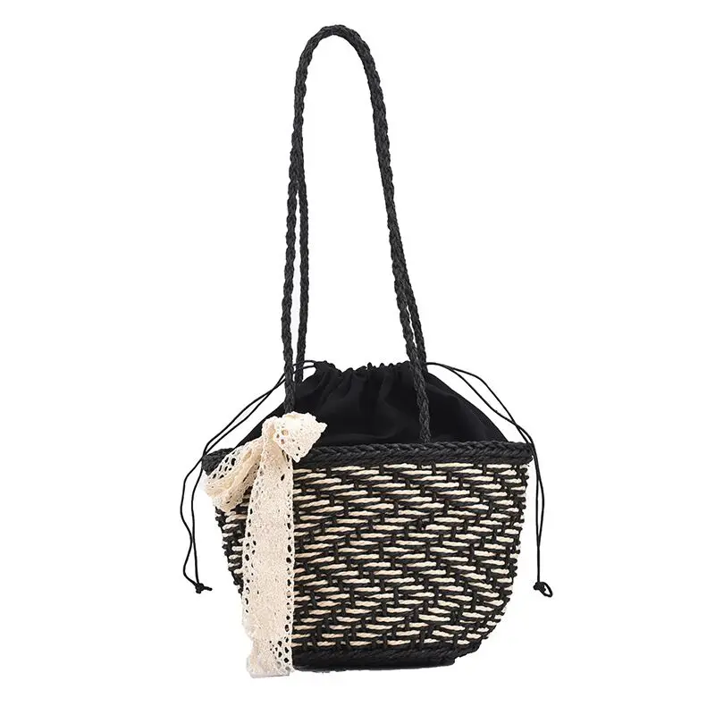 

Wholesale Paper Straw Summer Beach Bag Sansea Shoulder Bags