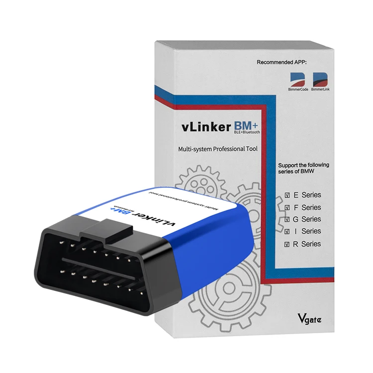 

Vgate vLinker BM+ OBD2 Scanner V2.2 BT4.0 ELM327 Car Diagnostic Tool For BMW