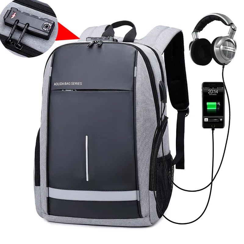 

Practical Travel Bagpack For Men Outdoor Business Multifunctional Computer Bag Casual Men's Backpack