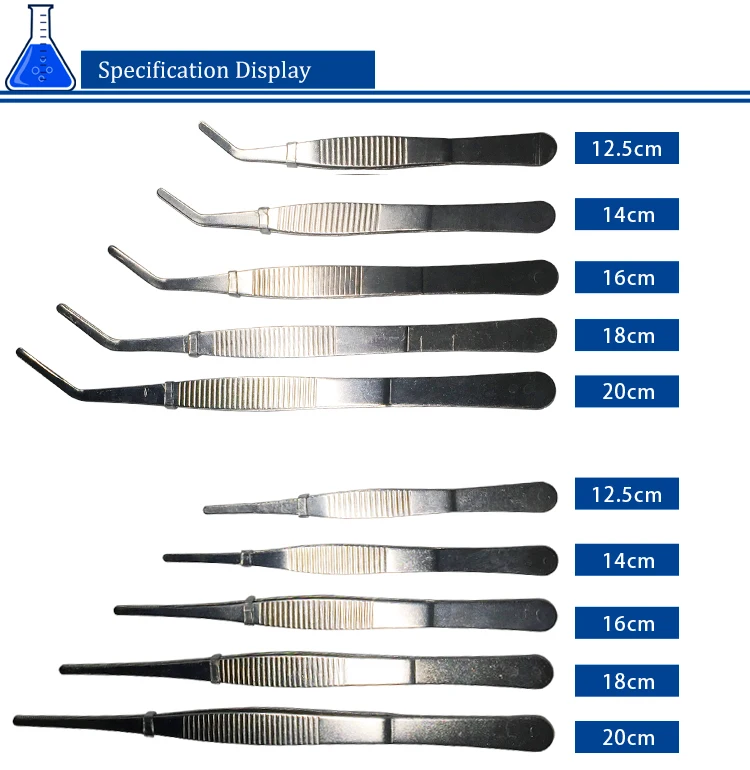 
teaching use all size flat-tipped tweezers 