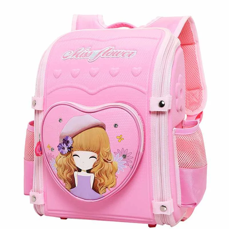 

2021 High Quality EVA Bookbag Pink Stylish Cute Kawaii Students School Bag Bagpack New Design Folding Kid Child Backpack, Pink/purple/blue