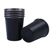 

Wholesale Outdoor Custom Printed Coffee Mugs Ring Enamel Camping Drinking Tin Mug Promotional Beer Cup