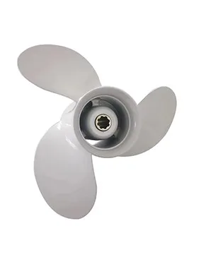 New Hot Sale 9.25*10 1/2\" 3 Blades Marine Propeller Bronze and Aluminium Material for 9.9-20hp Boat Outboard Engine