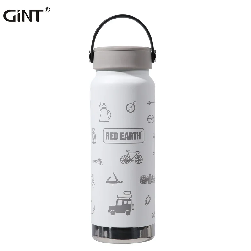 

GiNT GYM Yoga Sports Vacuum Water Cup Double Stainless Steel Thermal Water Bottle with Powder Coating, Customized colors acceptable