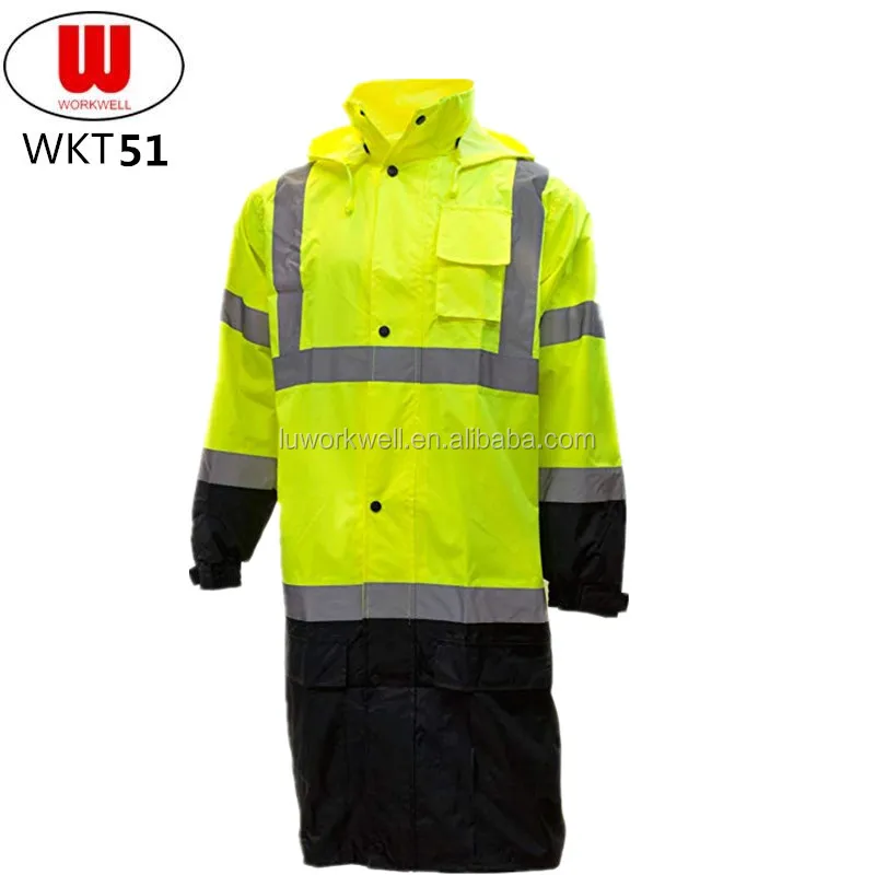mens reflective rain jacket