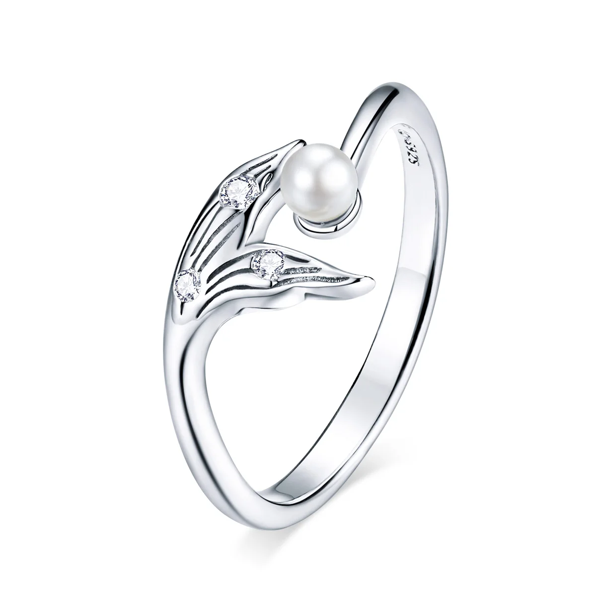 

Deep sea fish tail ring opening female han edition luxury small act the role ofing is tasted BSR124 design feeling ring, Silver