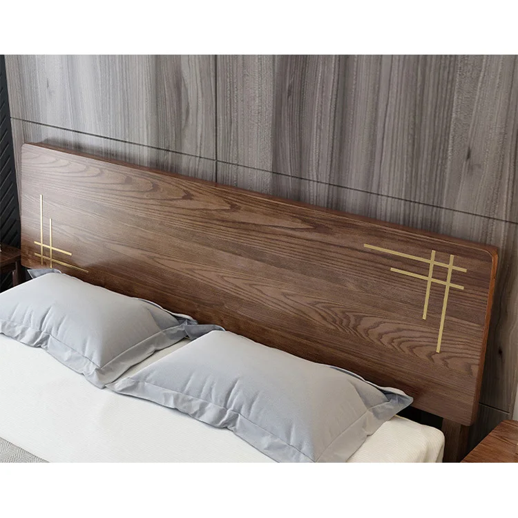 product-BoomDear Wood-Factory hot sale New Design Popular Nordic Simple Modern Solid Wood Bed Furnit-3