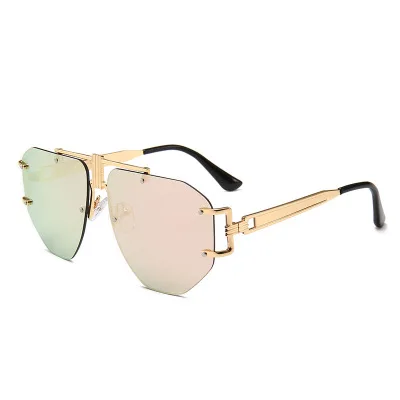 

Sunglasses 2021New Retro Punk Steam Wind Sunglasses European And American Trend Street Shooting Ocean Film Sunglasses UV-400, Custom colors