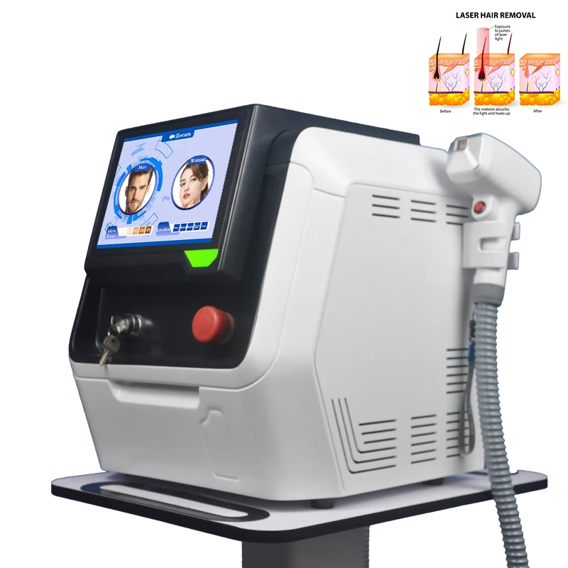

The Latest Painless Permanent Hair Removal Machine 755nm 808nm 1064nm 3 Wavelength 50 Million Shots Diode Laser