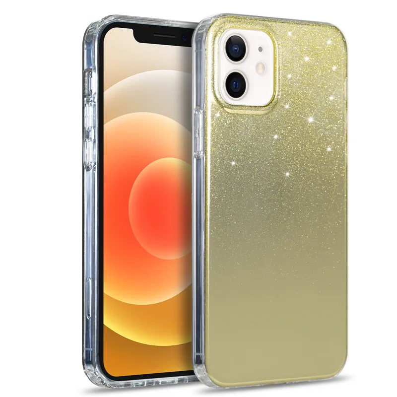 

HOCAYU 2021 New Electroplating Bling Giltter Mirror Female Phone Case For Iphone 11 12 Pro Max XR XS Max 7 8 Plus Fundas, Gold,rose gold,silver