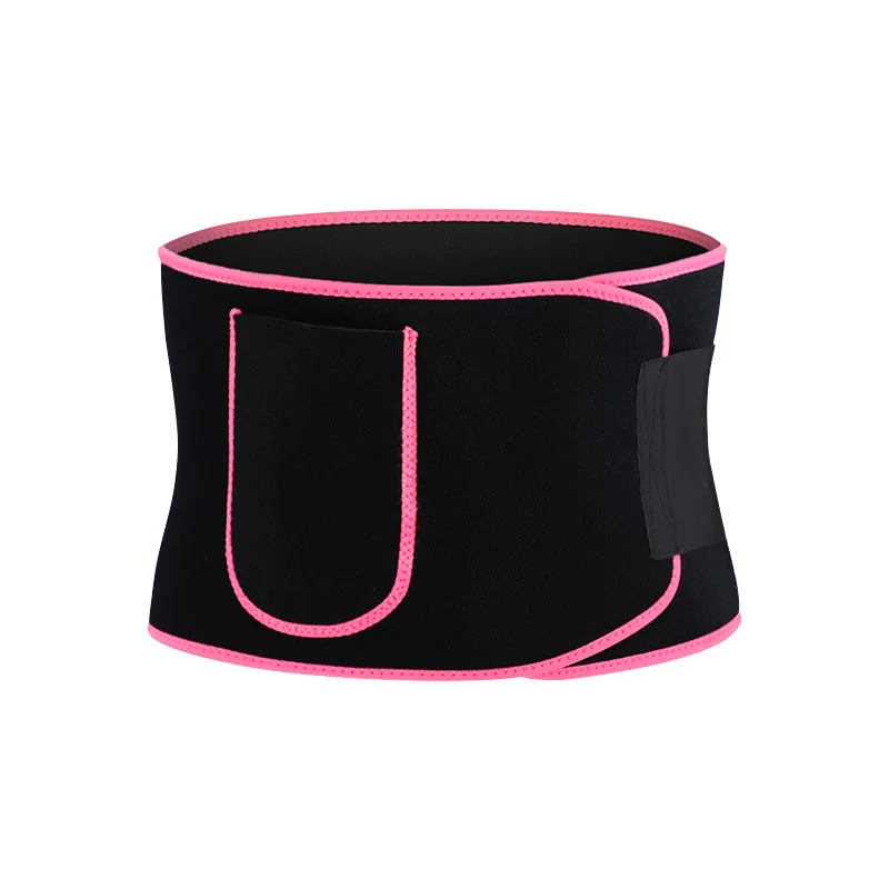 

GS2020 Breathable Neoprene Adjustable Back Support Belt Black OEM Adult Protection Waist Trainer with Pocket for Phone, Customized color