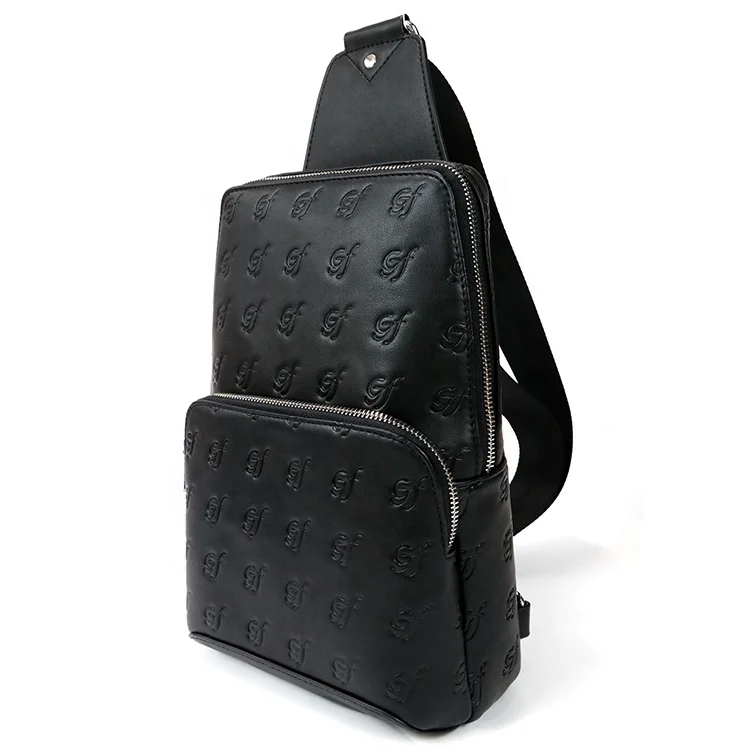 

New design sling shoulder bag custom print chest bag leather fanny pack men cross bag, Multi-color custom