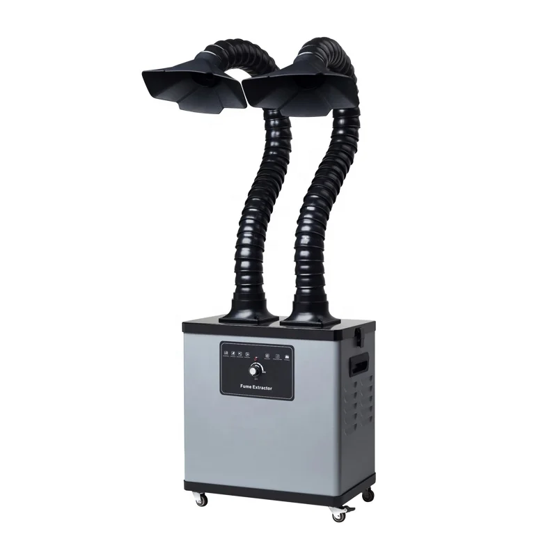 
Mobile Solder Fume Extractor Smoke Absorber Dust Collector For Welding 