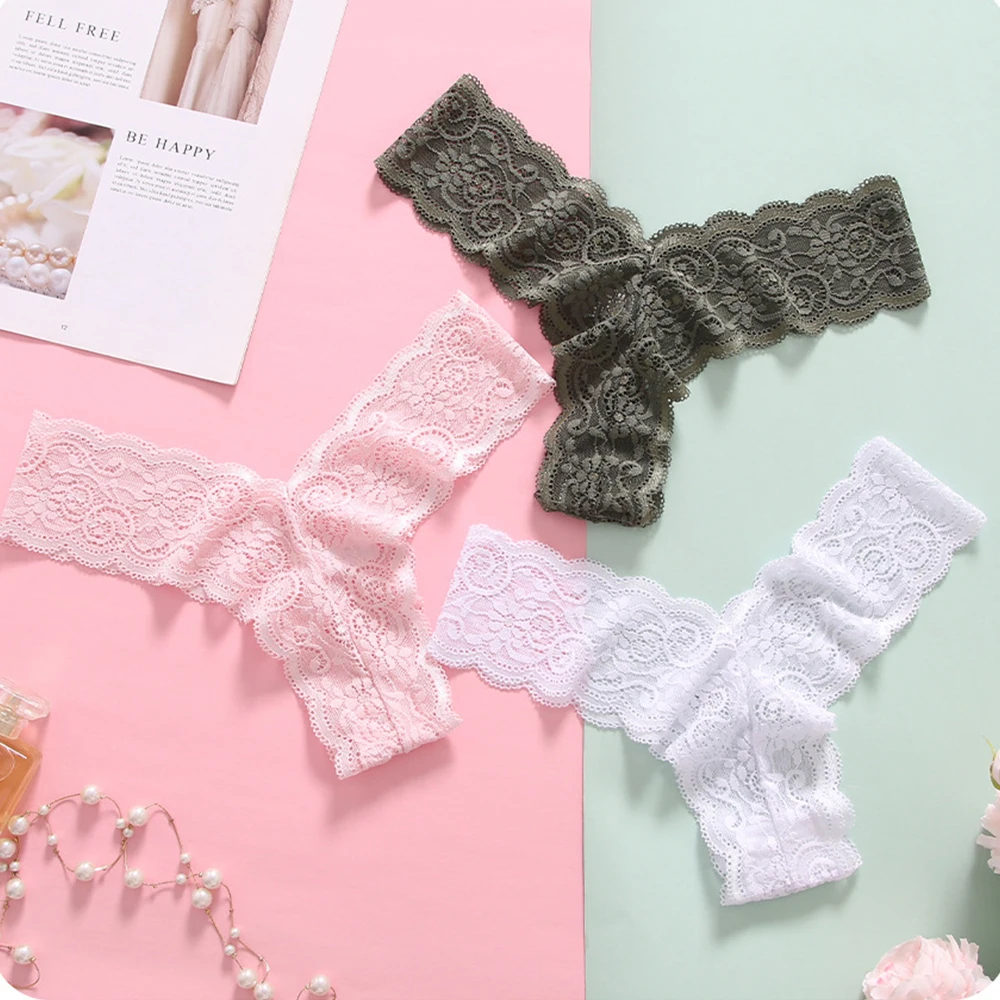 

Young Ladies Girls Thong Briefs Lingerie Women Underwear Sexy Lace Panties