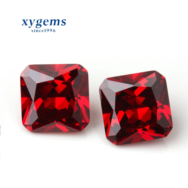 

Xygems Square Octagon Princess Cut Garnet Synthetic Loose Gemstone