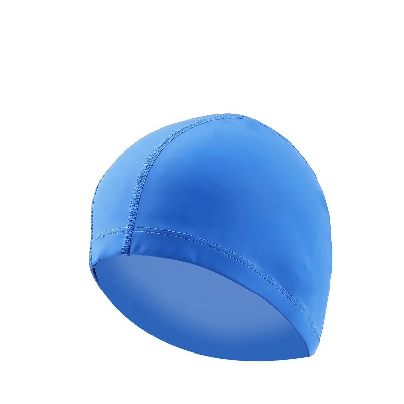 

Wholesale PU Fabric Sports Swim Cap silicone nude swimming cap, Customized