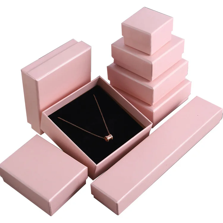 

custom women earring jewelry box packaging necklace jewelry boxes set with logo, Cmyk / customization