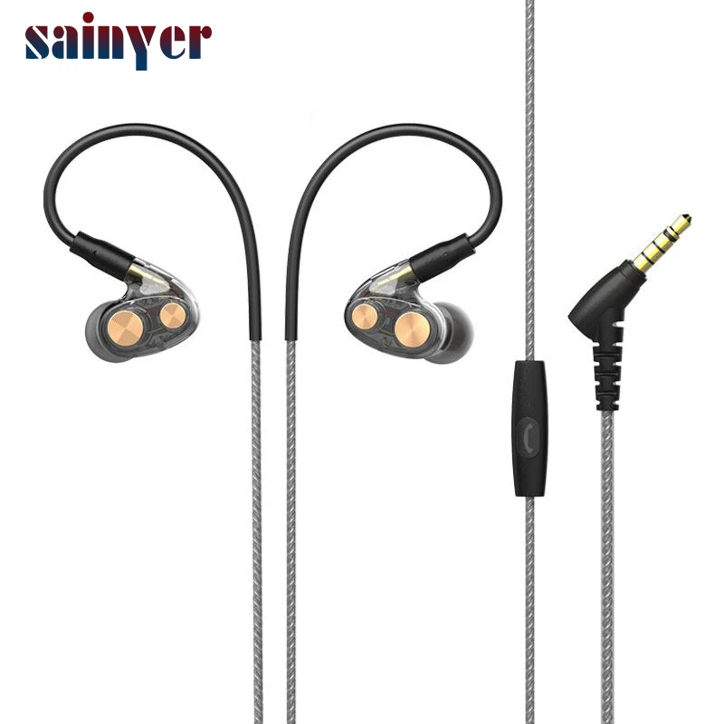 

Sainyer New N35 Wired In-Ear Earphone Mic And Volume Control Hifi Super Bass Stereo Earphone Oem, Black